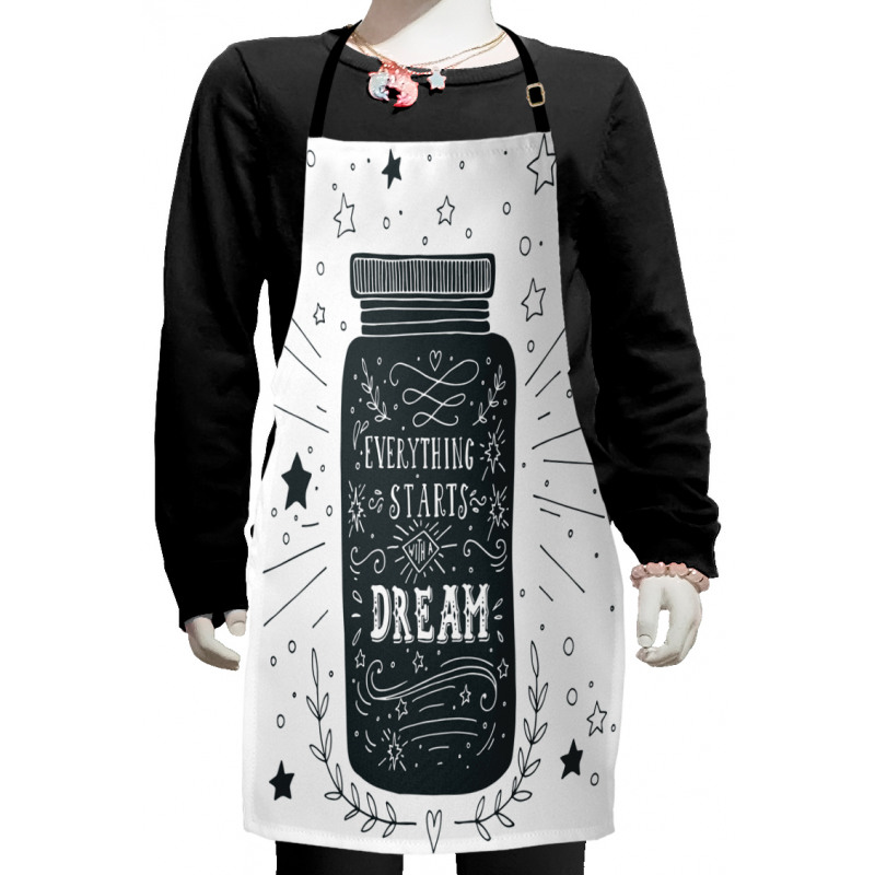 Saying on Jar with Stars Kids Apron