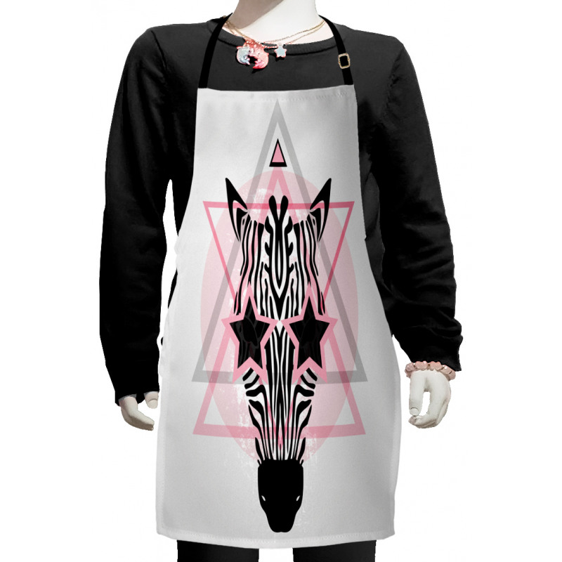 Hipster Star Eyes Kids Apron