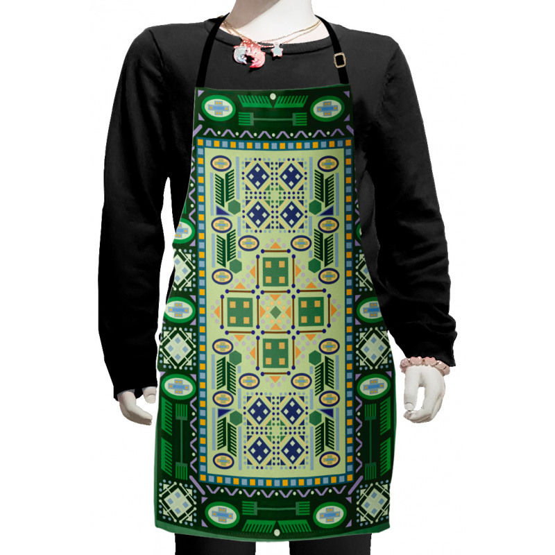 Oriental Shapes Pattern Kids Apron