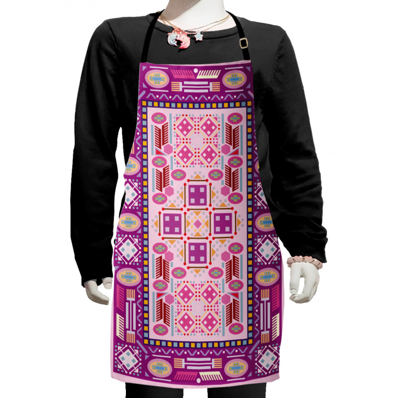 Traditional Afghan Motif Kids Apron