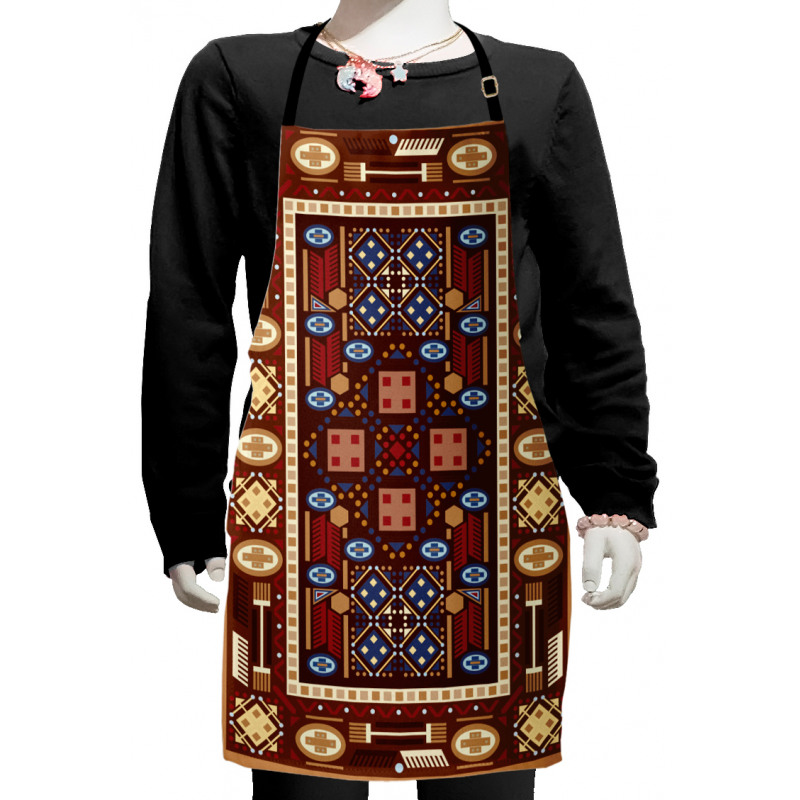 Oriental Rhombus Design Kids Apron