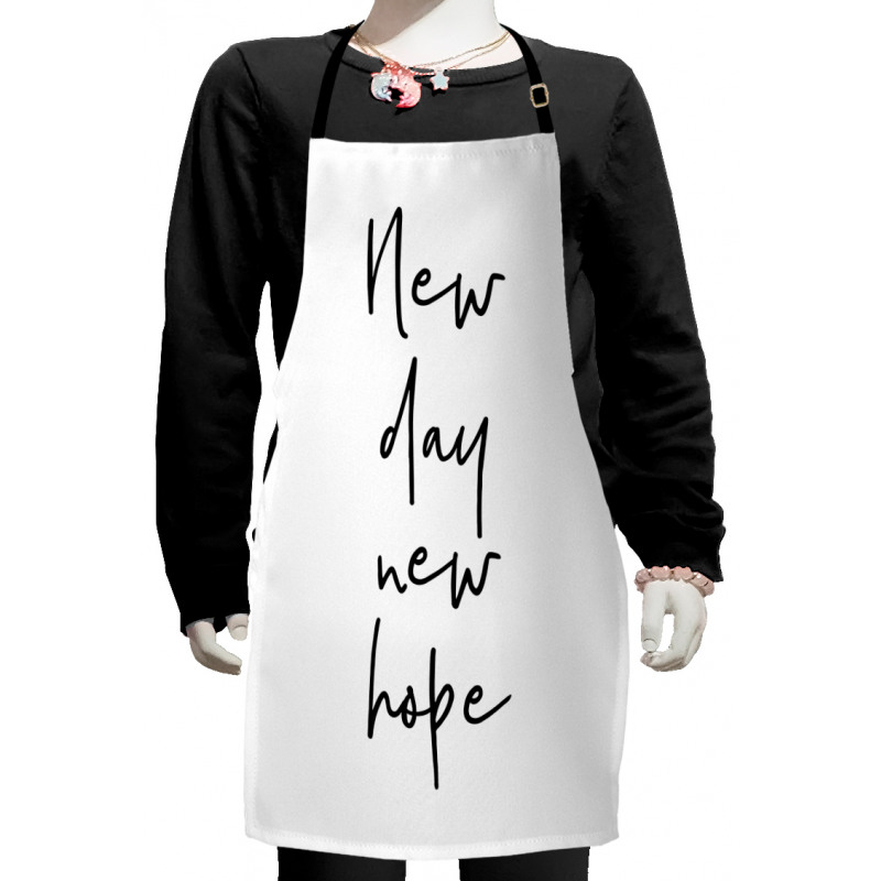 Motivational Calligraphy Kids Apron