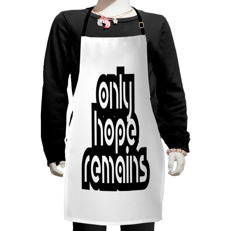 Motivational Retro Typography Kids Apron