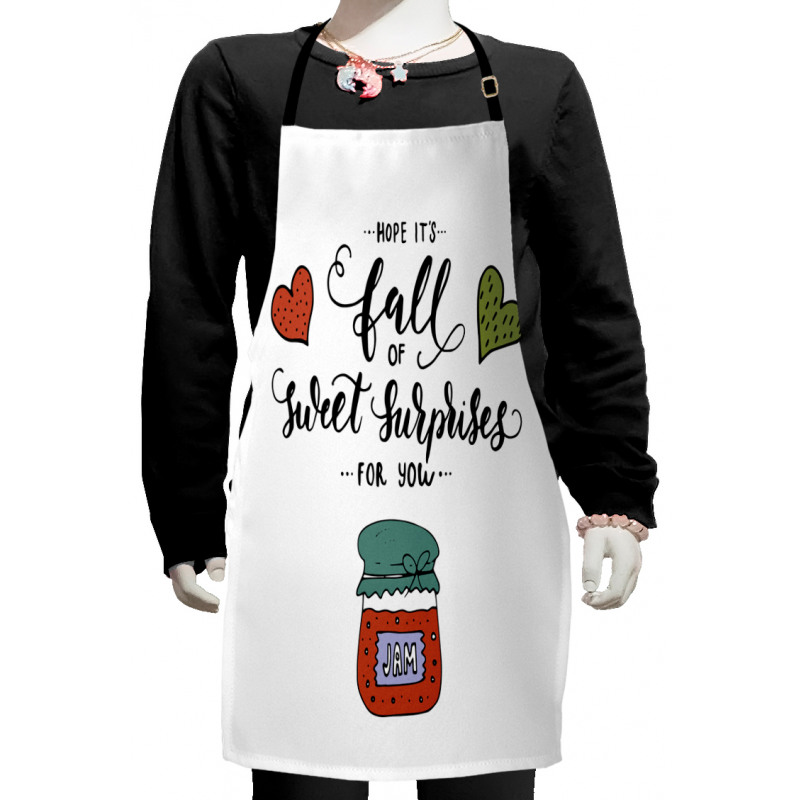 Sketch Style Jam in a Jar Kids Apron