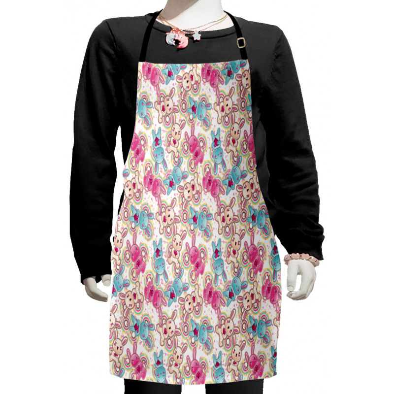 Colorful Happy Kawaii Kids Apron