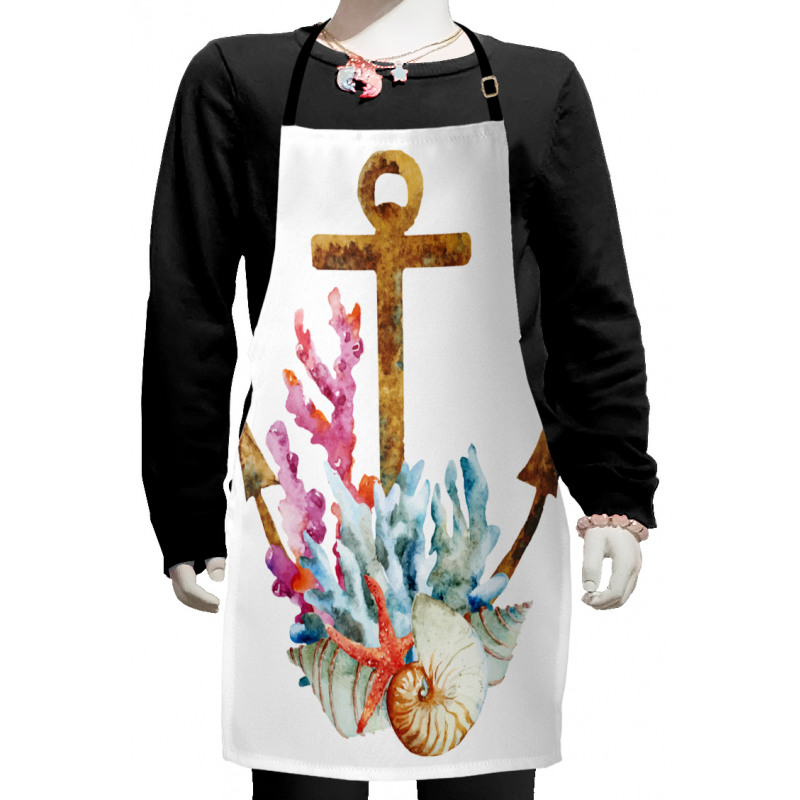 Watercolor Starfish Kids Apron