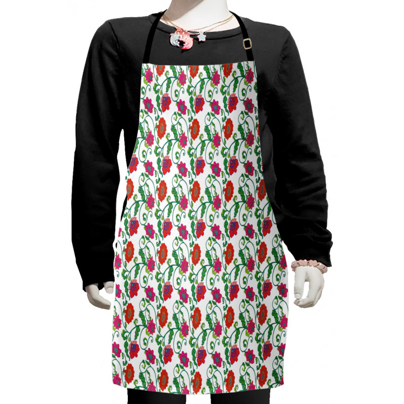 Romantic Spring Petals Kids Apron