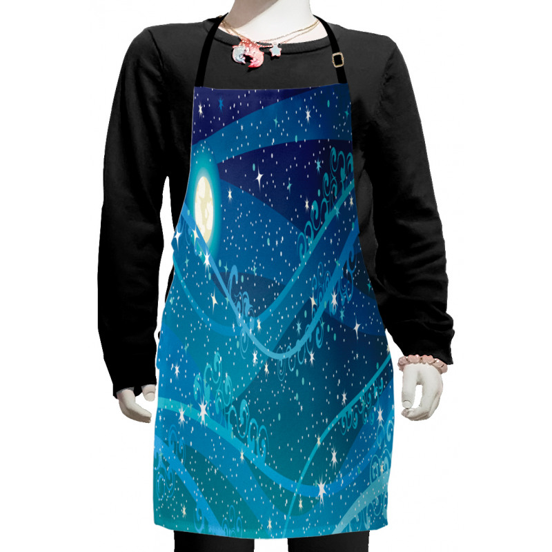 Full Moon Open Sky Kids Apron