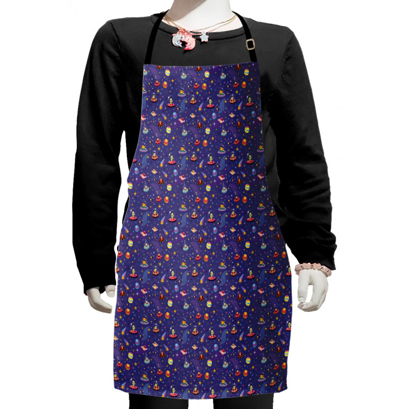 Space Characters Galaxy Kids Apron