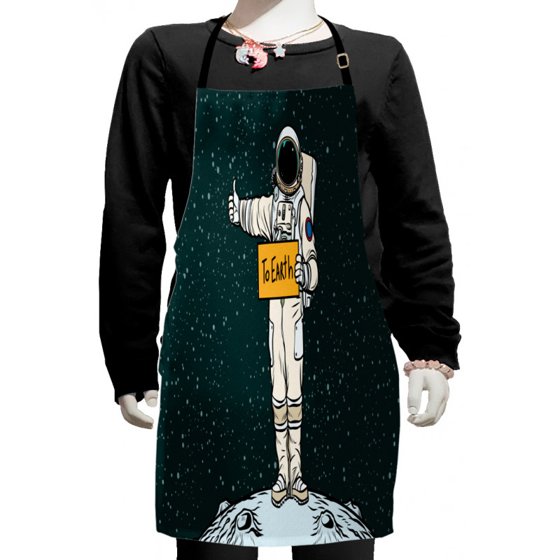 Hitchhiking Astronaut Kids Apron