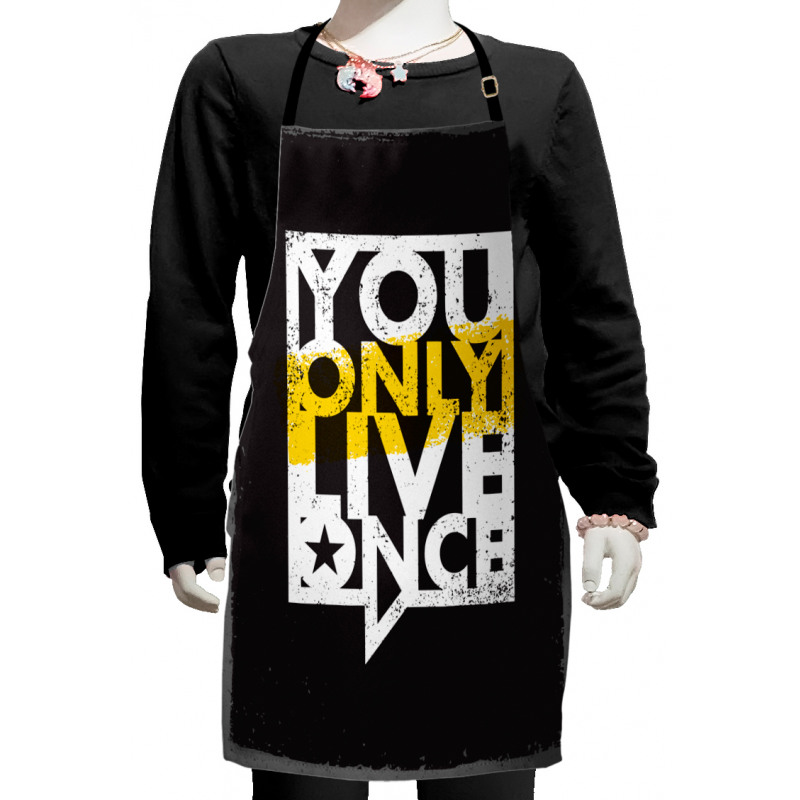 Message in Speech Bubble Kids Apron