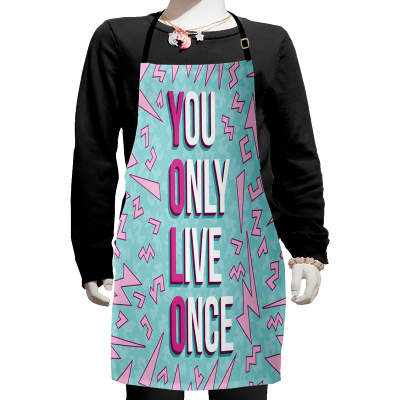 Abstract Shapes and Words Kids Apron