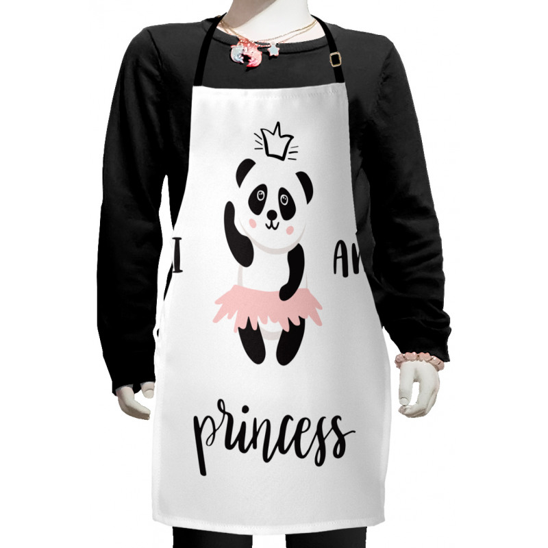 Ballerina Panda Kids Apron