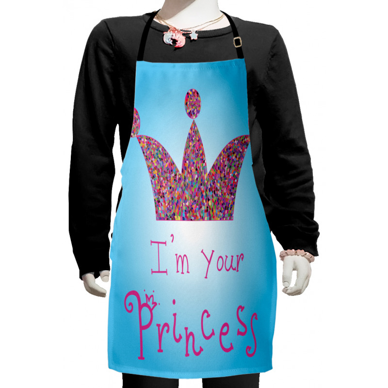 Mosaic Crown Tiara Kids Apron