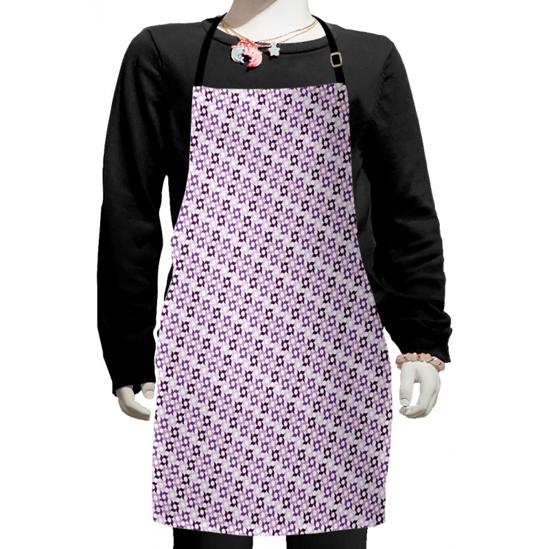 Swirling Floral Style Kids Apron