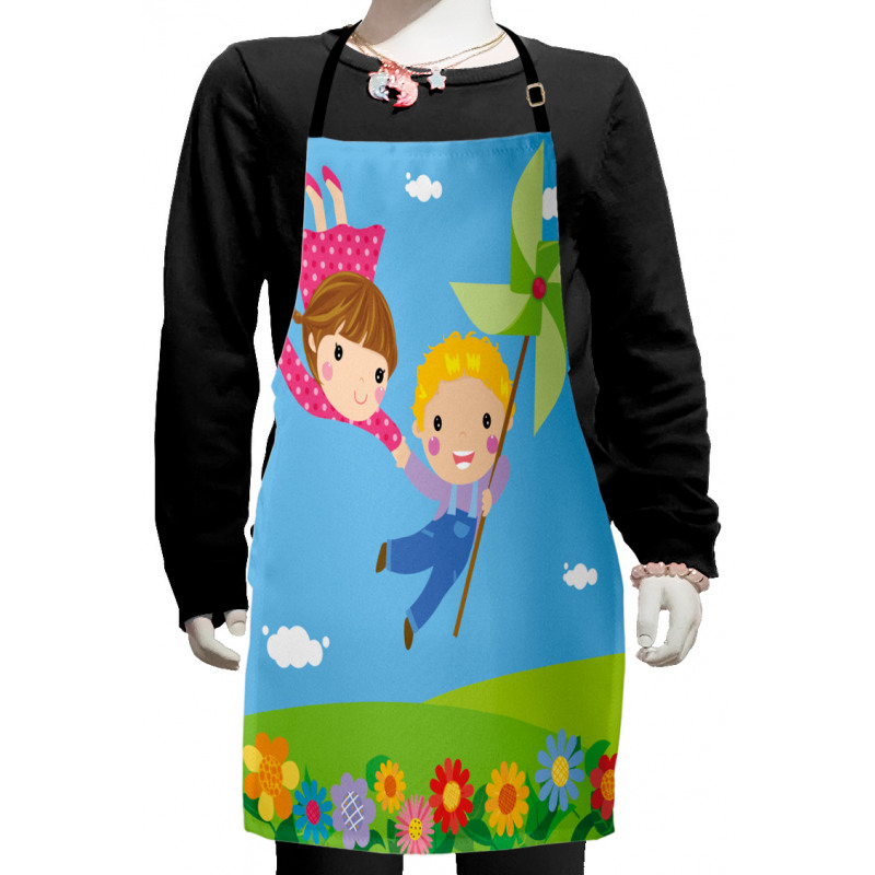 Cartoon Kids Friends Kids Apron