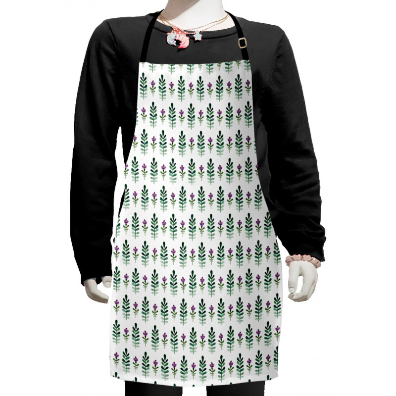 Violet Blossom Botany Kids Apron