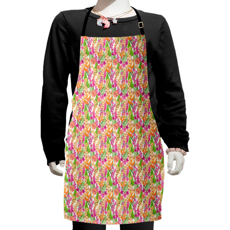 Hawaiian Jungle Flora Kids Apron