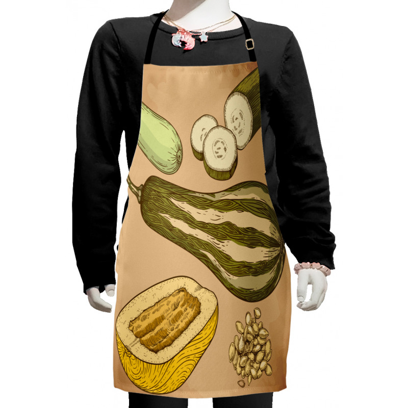 Zucchini Slices Kids Apron