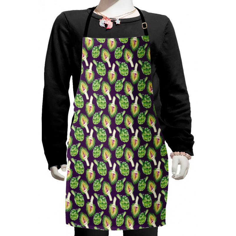 Artichokes Purple Kids Apron