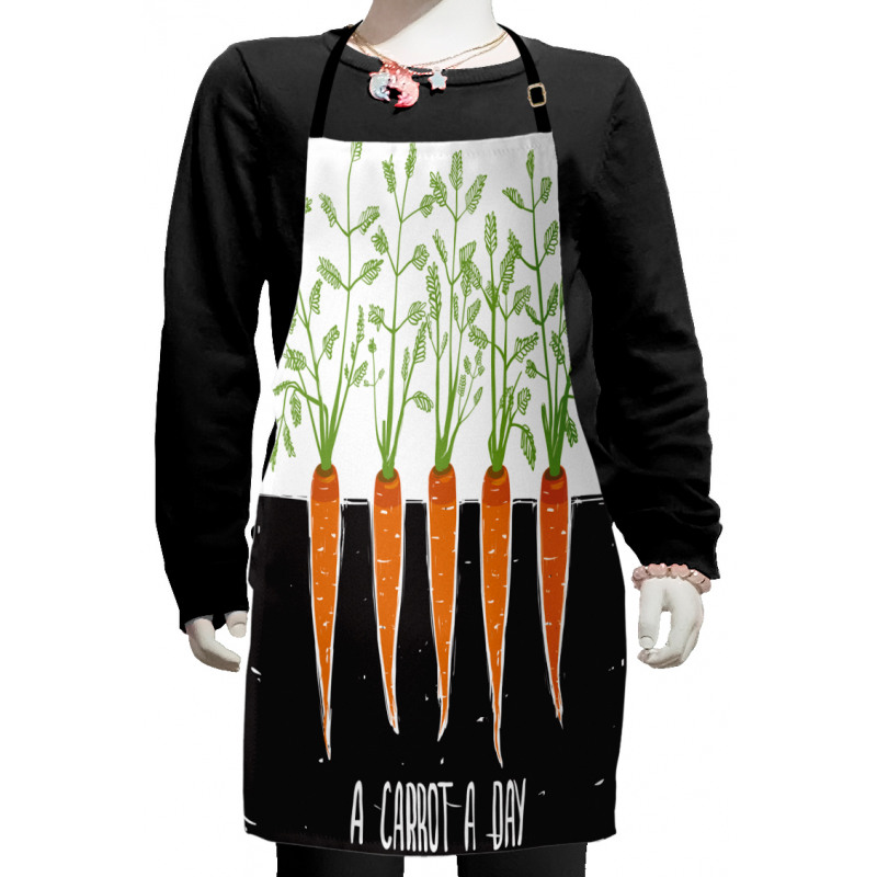 Growing Carrots Kids Apron