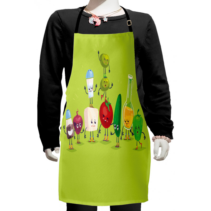 Greek Salad Funny Kids Apron