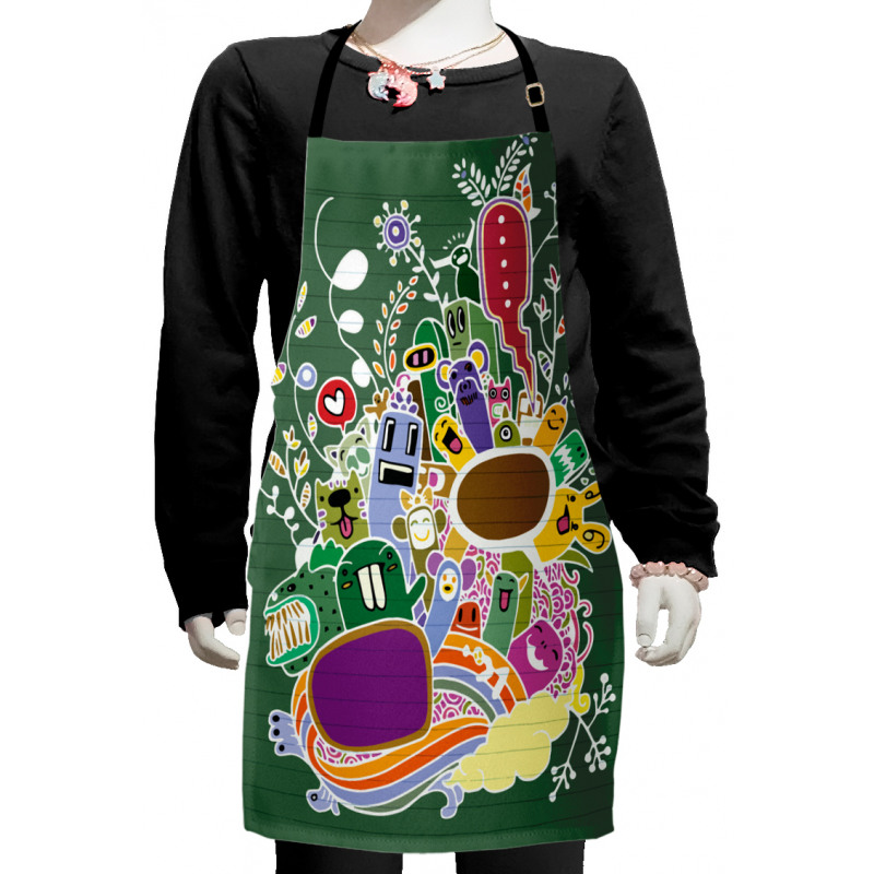 Monsters and Animals Kids Apron