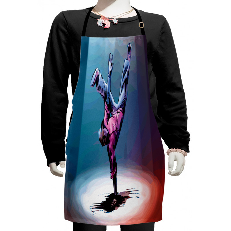 Break Dancer Sketch Kids Apron