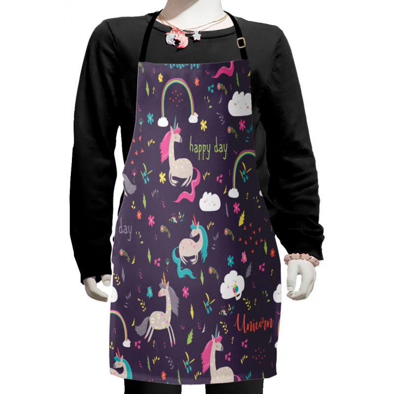 Unicorn Happy Day Kids Apron