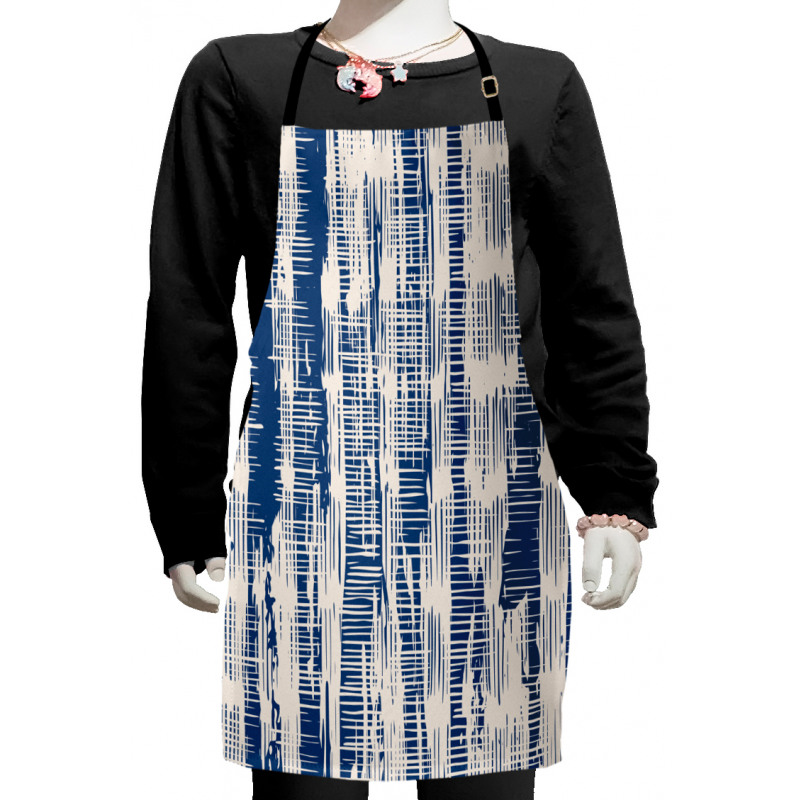 Abstract Stripy Grunge Kids Apron