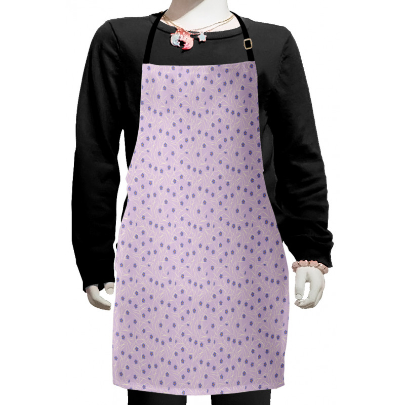 Flowery Spring Twigs Kids Apron