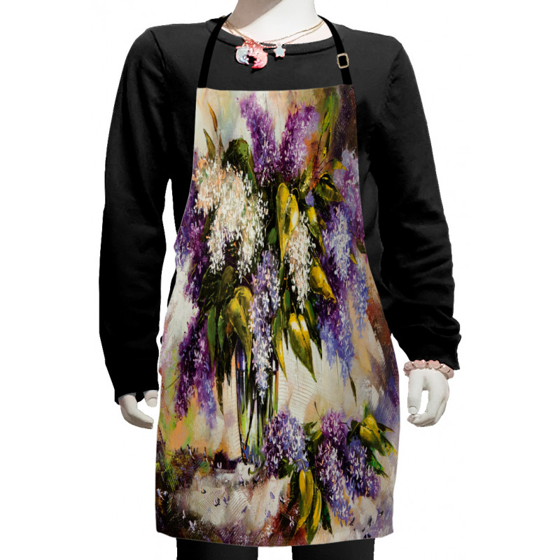 Impressionist Oil Paint Kids Apron