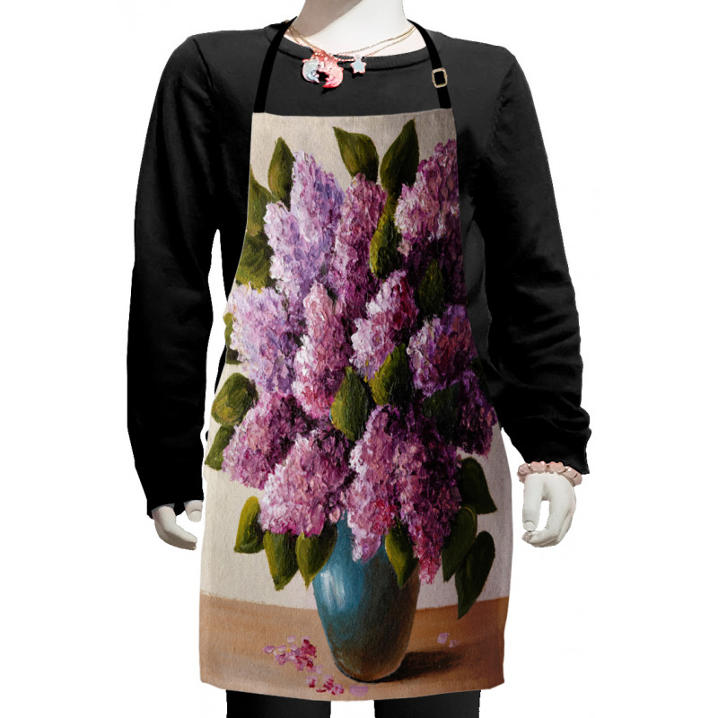 Lilac Bouquet Artwork Kids Apron