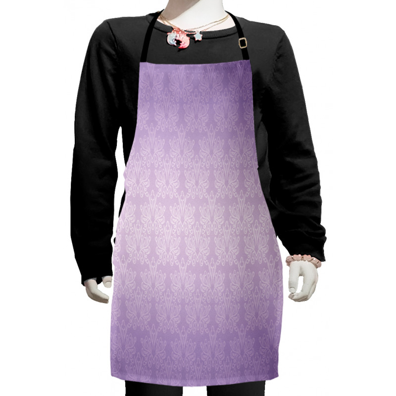 Baroque Swirl Motifs Kids Apron