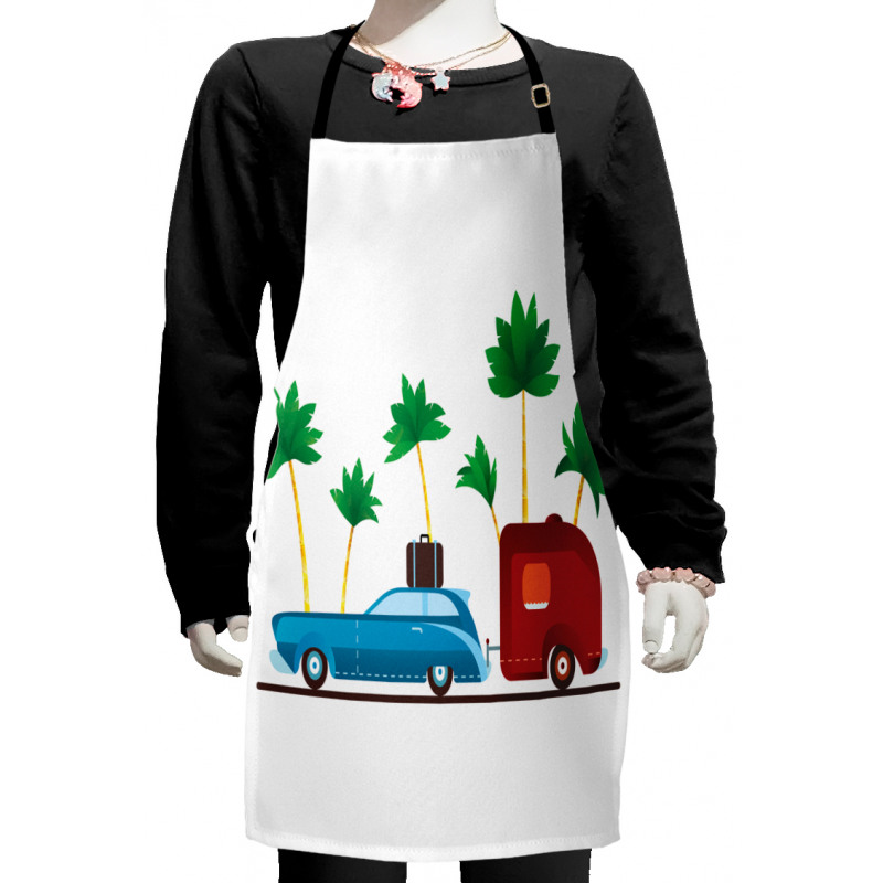 Exotic Travel Theme Kids Apron