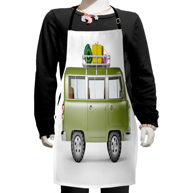 Retro Safari Van Africa Kids Apron