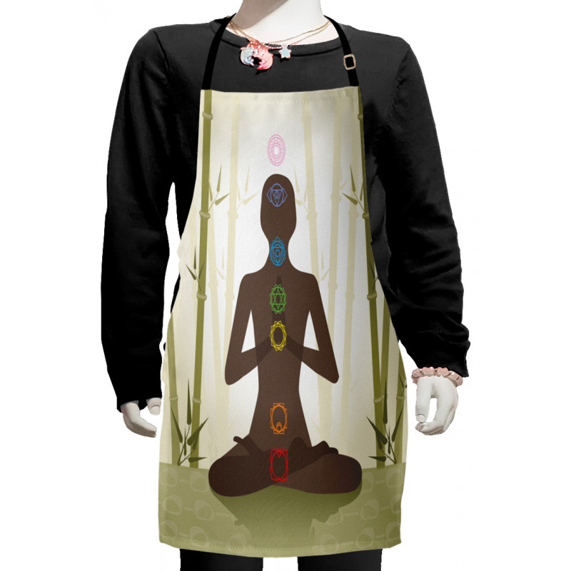 Yoga in Bamboo Stems Kids Apron