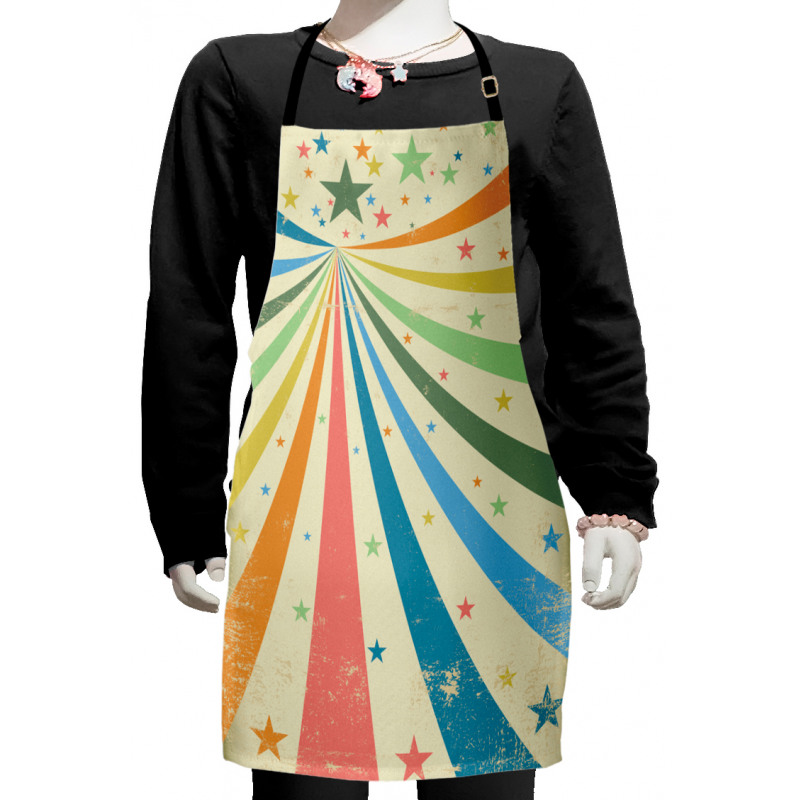 Rainbow Background Art Kids Apron