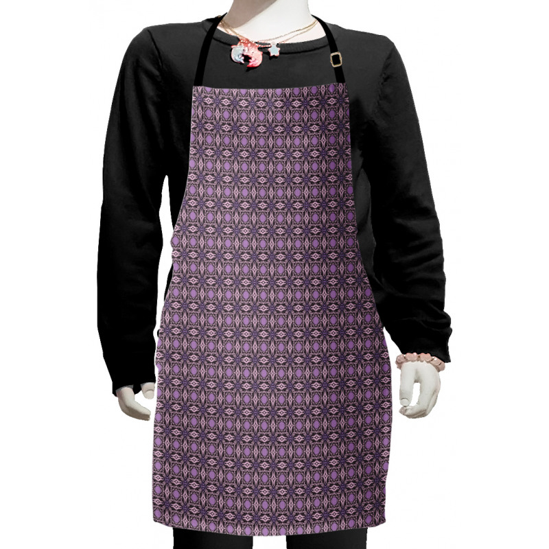 Curvy Edged Squares Kids Apron