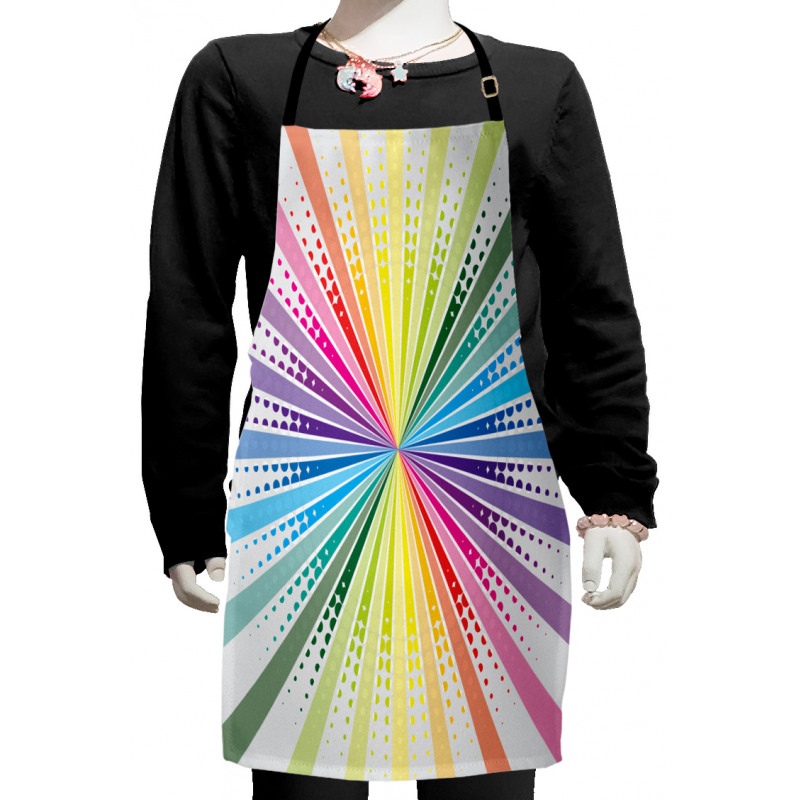 Retro Burst Kids Apron