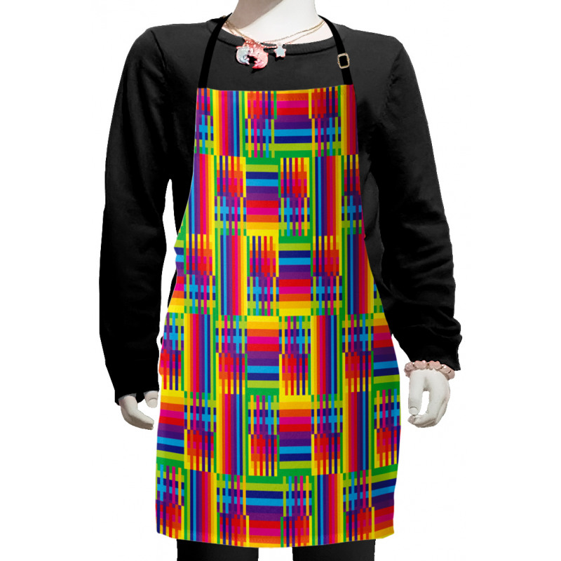 Striped Mosaic Kids Apron