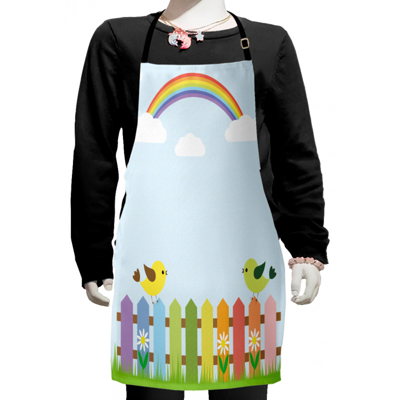 Birds on Fence Kids Apron