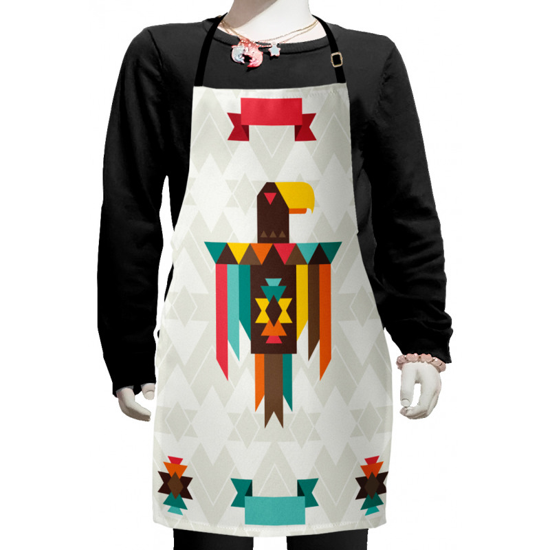 Folk Totem Eagle Kids Apron