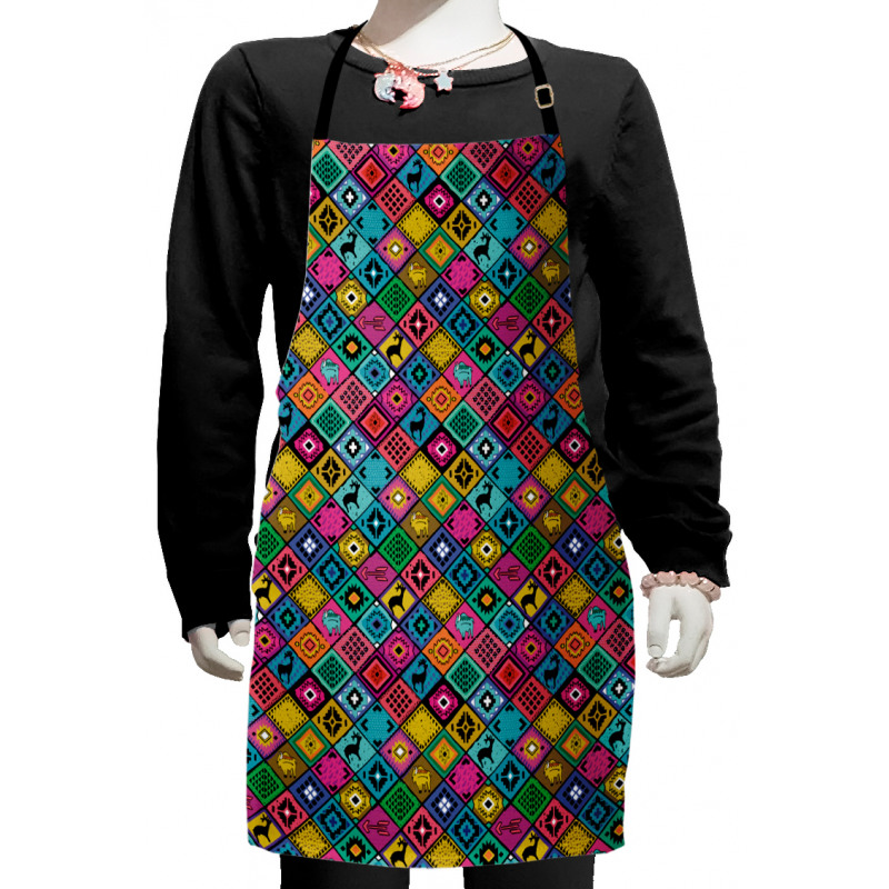 Boho Patchwork Kids Apron