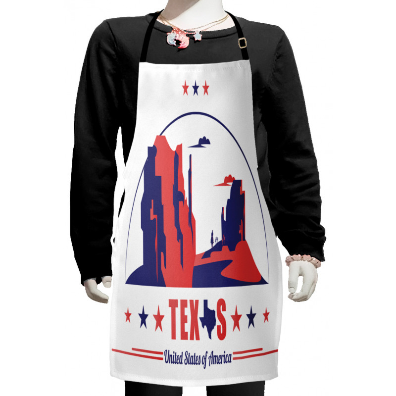 State Map Cowboy Kids Apron