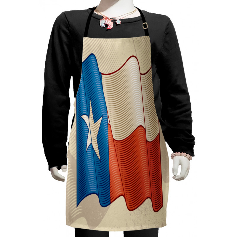 Flapping Flag Motif Kids Apron