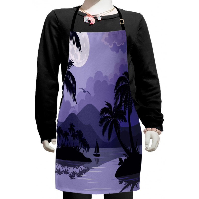 Caribbean Island Night Kids Apron