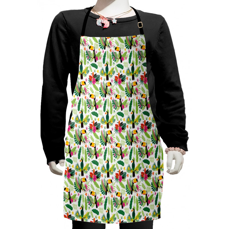 Jungle Flora and Fauna Kids Apron