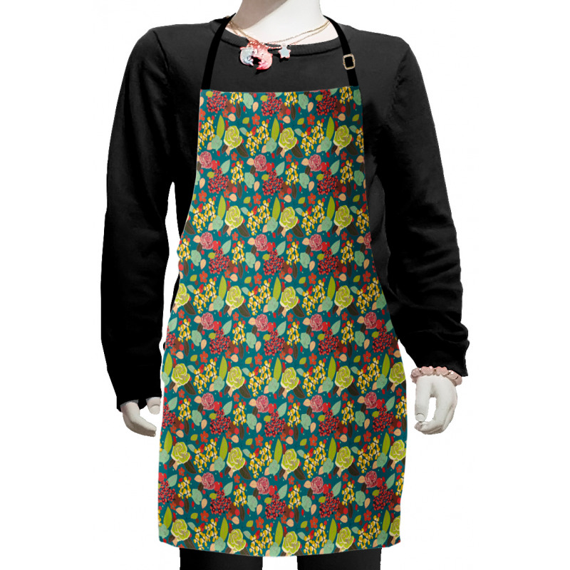 Colorful Bedding Plants Kids Apron