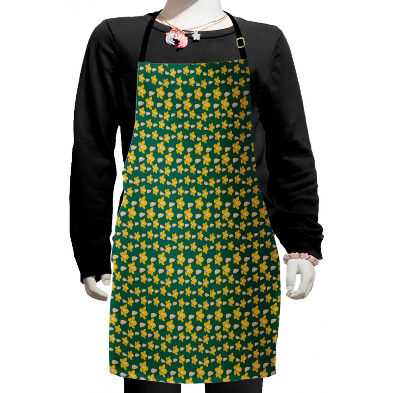 Blooming Foliage Vintage Kids Apron